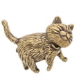 thumbnail image 4 of Cats Decors Figurines Brass Statue Cats Decorative Objects for Living Room,Bookshelf,Side Table Decorations, 4 of 8