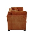 thumbnail image 4 of Christopher Knight Home 83.5" Modern 3-Seater Sofa with Flared Arms and Pillows, Chenille Upholstery, Caramel, 4 of 10