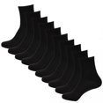thumbnail image 5 of Dezsed Mens Socks Men's Socks Business Casual Pure Color Simple Fashion Socks 10 Pairs Black, 5 of 5