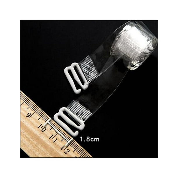 Clear Bra Straps Metal Pair Adjustable Transparent Invisible Back