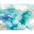 thumbnail image 2 of Robinson, Carol 18x15 Gold Ornate Wood Framed with Double Matting Museum Art Print Titled - Teal Marble, 2 of 4