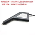 thumbnail image 5 of 2X 65W USB Type C Universal Laptop DC Cargador de Coche Adaptador de Fuente de Alimentación para 5V 12V Carga Rápida 3,0, 5 of 5