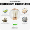 thumbnail image 5 of Dsseng Men Women Thick Wool Leg Warmers Winter Rheumatic Arthritis Knee Braces Leggings Leg Sleeves Ski Cycling Running Knee Wraps, 5 of 6