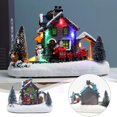 thumbnail image 2 of SGACAI Conjuntos de pueblos navideños Decoraciones navideñas Decoración de mesa Pueblo LED, 2 of 6