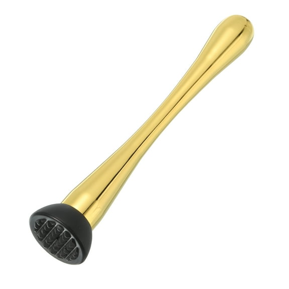 Uxcell 9inch Stainless Steel Cocktail Muddler Drink Muddler Bar Tool Gold