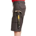 thumbnail image 4 of Men's Smith's Workwear 11-inch Relaxed-Fit Stretch Duck Canvas Cargo Shorts Color: Dark Grey Size: 32, 4 of 5
