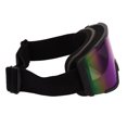 thumbnail image 3 of Goggles, Double Layer   Windproof Ski Goggles Wide View Adjustable Anti Fog  for Climbing Black Frame Blue Lens, 3 of 8