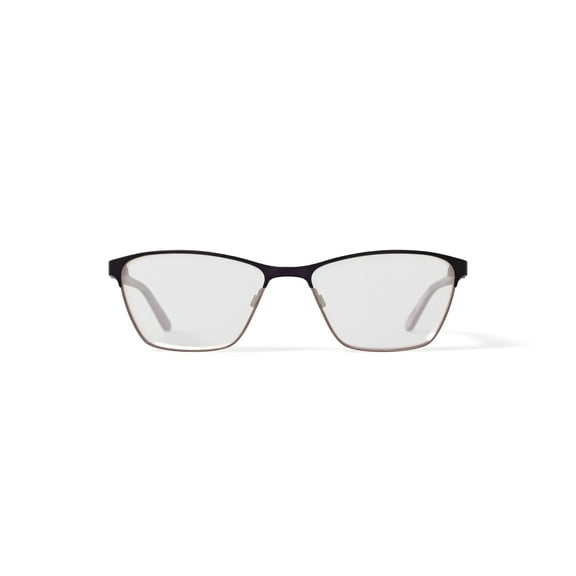 EasyClip Women's EC455 Browline Prescription Eyeglasses with Case, Brown Gold