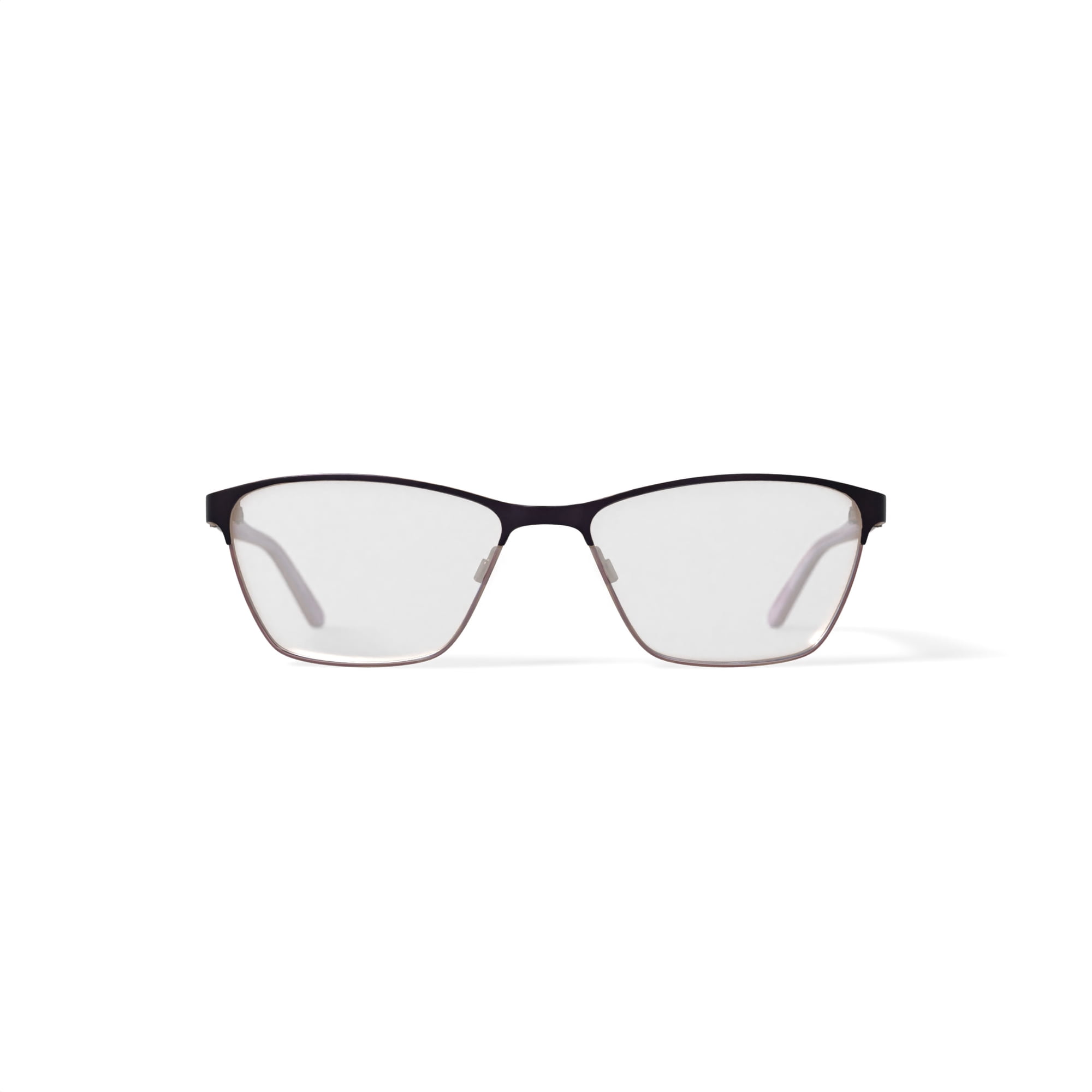 EasyClip Women's EC455 Browline Prescription Eyeglasses with Case, Brown Gold