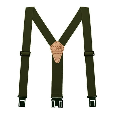 Perry Hook-On Belt Suspenders Big N Tall - The Original - Hunter Green - 2