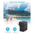 thumbnail image 4 of Extensor Power Strip One Beat con 3 cargadores USB, color negro, 4 of 7