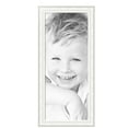 thumbnail image 2 of ArtToFrames 18" x 44" Majestic White Picture Frame, 18x44 inch Silver Wood Poster Frame (WOM-5198),  Pack, 2 of 7