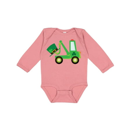 

Inktastic St Patricks Tow Truck Boys Long Sleeve Baby Bodysuit