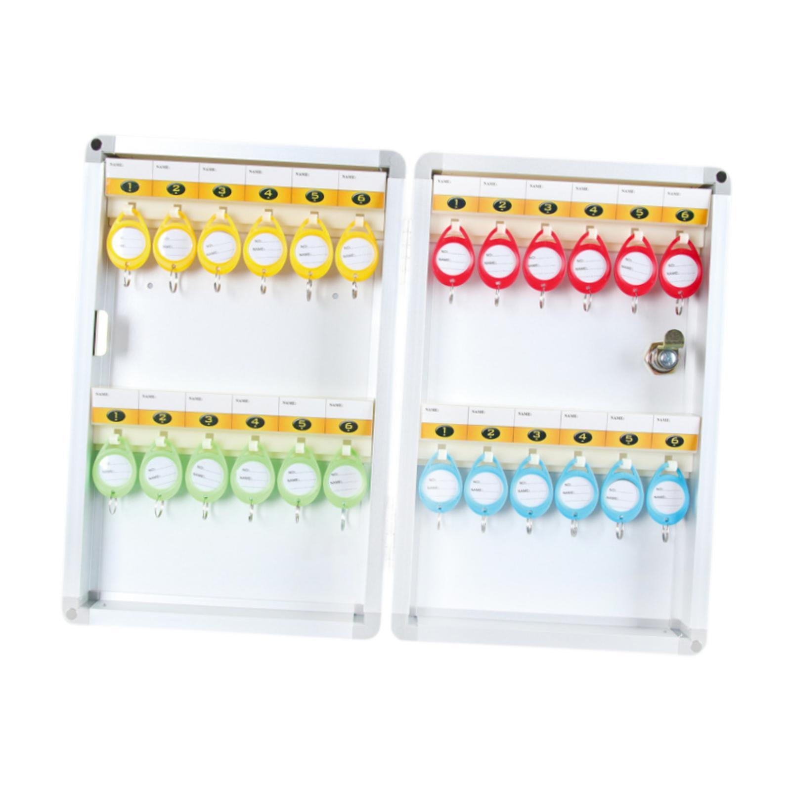 Miulika Key Lock Box Key Cabinet Wall Mounted Storage Case Key Keeping Box Key Keep Case Key Organizer Holder Box for Property Managers 24 Position
