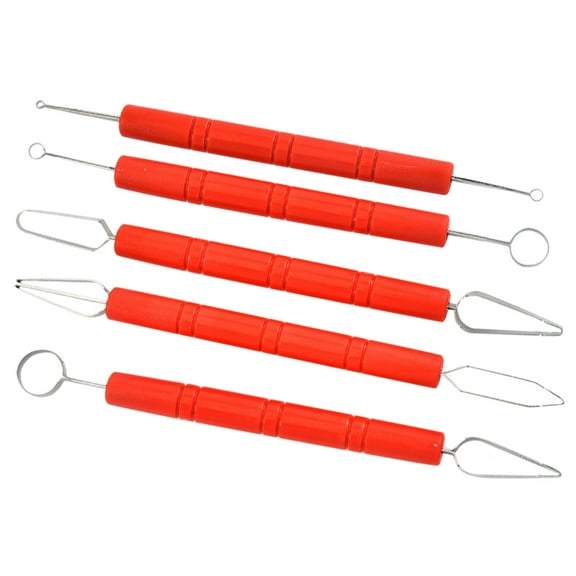 OFFIGAM 5-Piece Stainless Steel Sculpting Tool Set for Beginners, Clay Modeling, Smoothing, and Art Projects