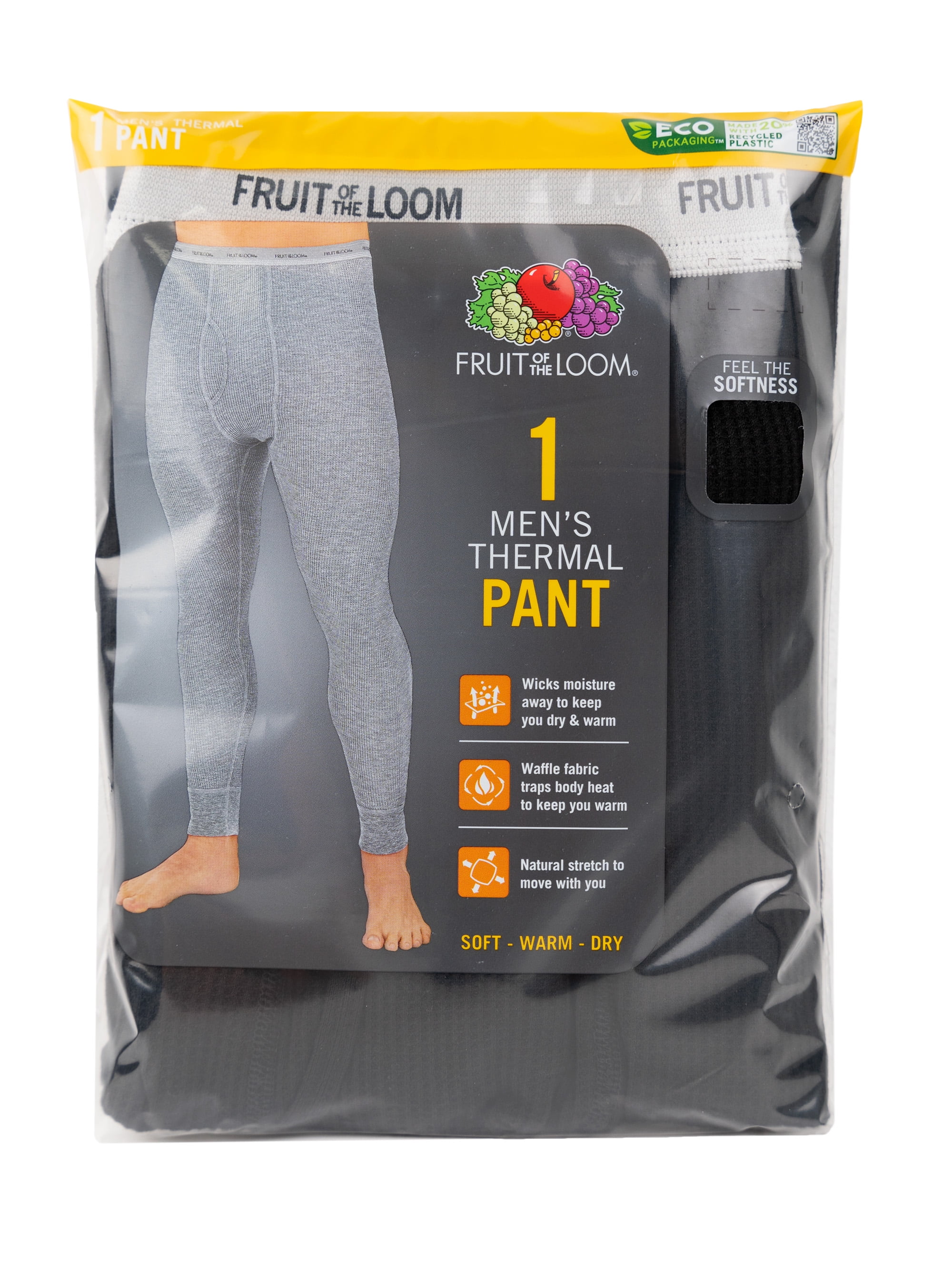 Fruit of the Loom Men s Thermal Waffle Baselayer Underwear Pant
