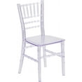 thumbnail image 3 of YSNW Child’s All Occasion Transparent Crystal Resin Chiavari Chair for Home or Home Based Rental Business（Clear）, 3 of 9