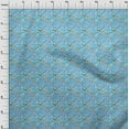 thumbnail image 4 of oneOone Viscose Chiffon Medium Blue Fabric Abstract Sewing Material Print Fabric By The Yard 42 Inch Wide, 4 of 4