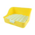 thumbnail image 4 of kusrkot Pet Rabbit Litter Box Toilet Cleaning Tool Corner Training Plastic Potty Trainer Yellow 11x11x8in, 4 of 9