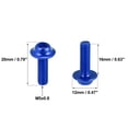 thumbnail image 3 of 20pcs M5 5mm Motorcycle Windscreen Screws Fairing Windscreen Screws Bolt Windshield Mounting Nuts Blue, 3 of 6
