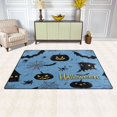 thumbnail image 3 of Non-Slip Area Rug 60"x39" Indoor Washable Floor Mats Carpet Printed for Living Room, Bedroom, Home Decor Black Pumpkins and Spider Webs, 3 of 7