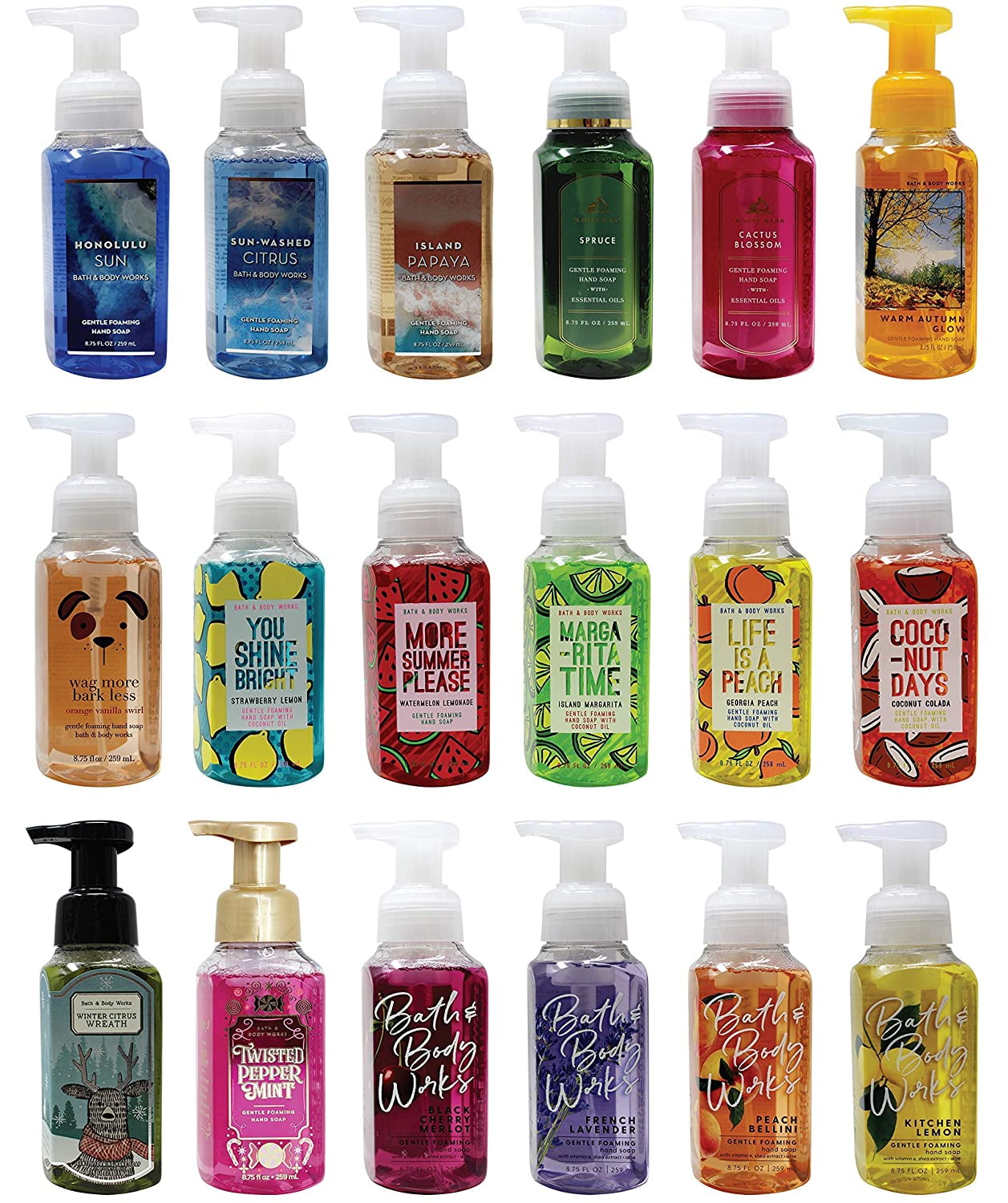 Bath & Body Works Assorted 4 Pack Gentle Foaming Hand Soap