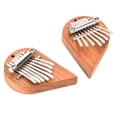 thumbnail image 1 of 8 Key Thumb Piano, Lightweight Kalimba Exquisite Mini Finger Instrument Easy Operation 2Pcs With Lanyards For Entertainment For Music Lovers For Traveling Heart Shape Left + Right, 1 of 8
