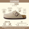 thumbnail image 3 of Cushionaire Hana Women's Clogs | Comfortable Vegan Suede Clogs for Women | Slip On Potato Shoes with Cork Footbed & Arch Support | Memory Foam, Wide Widths Available, 3 of 23