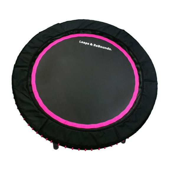 Open Box 48" Mini Fitness Trampoline & Rebounder Gym Equipment, Pink