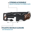 thumbnail image 4 of Buckle-Down Pet Collar, Dog Collar Plastic Buckle, Grunge Tread Orange, 8.5 to 12 Inches 0.5 Inch Wide, 4 of 8