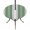 Sage green gray, variant on Round Outdoor Tablecloth with Umbrella Hole and Zipper, Lake Blue Stripes Tablecloth with Elastic Waterproof, Minimalist Abstract Vertical Lines Patio Table Covers for 55" - 60" Picnic Pool Tables