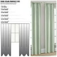 thumbnail image 3 of Mainstays 4 of a Kind Blackout Window Curtains Panels, Set of 4, White, 28" W x 84" L, 3 of 5