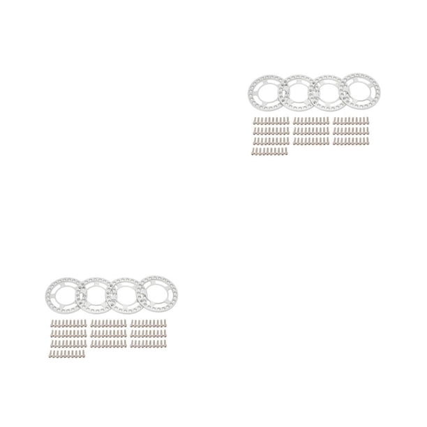 Vogacara Juego de 4 piezas de anillos de rueda, piezas de círculos de ruedas, componente mejorado, llanta, anillos exteriores, reemplazo de modificación Type4 NO4 Vogacara CBP440338