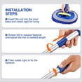 thumbnail image 5 of Car Wash Brush Kit with 41" Long Handle,5 in 1 Car Cleaning Mop,Microfiber Car Wash Brush,Glass Scrubber Vehicle Cleaner Kit,Blue, 5 of 8