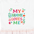 thumbnail image 4 of Inktastic My Grammie Loves Me Girl Grandchild Girls Toddler Dress, 4 of 5