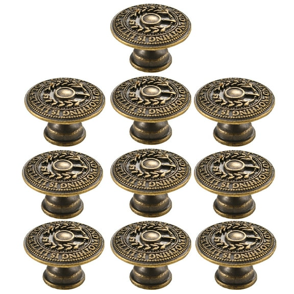 unbranded 10 Pcs Antique Pull Drawer Single Hole Door Handle Kitchen Cabinets Handles Knob Mother