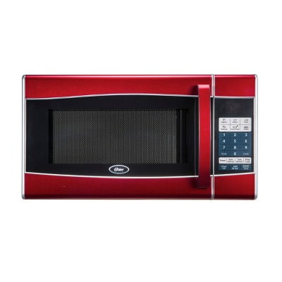 0.9 cu. ft. 900-Watt Retro Countertop Microwave in Red
