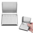 thumbnail image 2 of 76 Holes Burs Holder Box Organizer Aluminium Alloy Sterilizer Case Autoclave Box Silver, 2 of 5