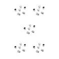 thumbnail image 1 of Wweixi 5 Pieces Guitar Switch Tip 5-Way Wear-resistant Round Cross-section Sturdy Detachable Toggle Knob Caps Chrome Color 5Set, 1 of 6