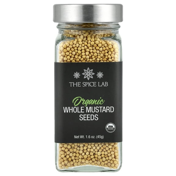 The Spice Lab Organic Whole Mustard Seeds, 1.6 oz (45 g)