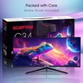 thumbnail image 2 of Sceptre New 34-inch Curved Gaming Monitor 3440 x 1440 180Hz DP HDMI Build-in Speakers 2026, 2 of 5