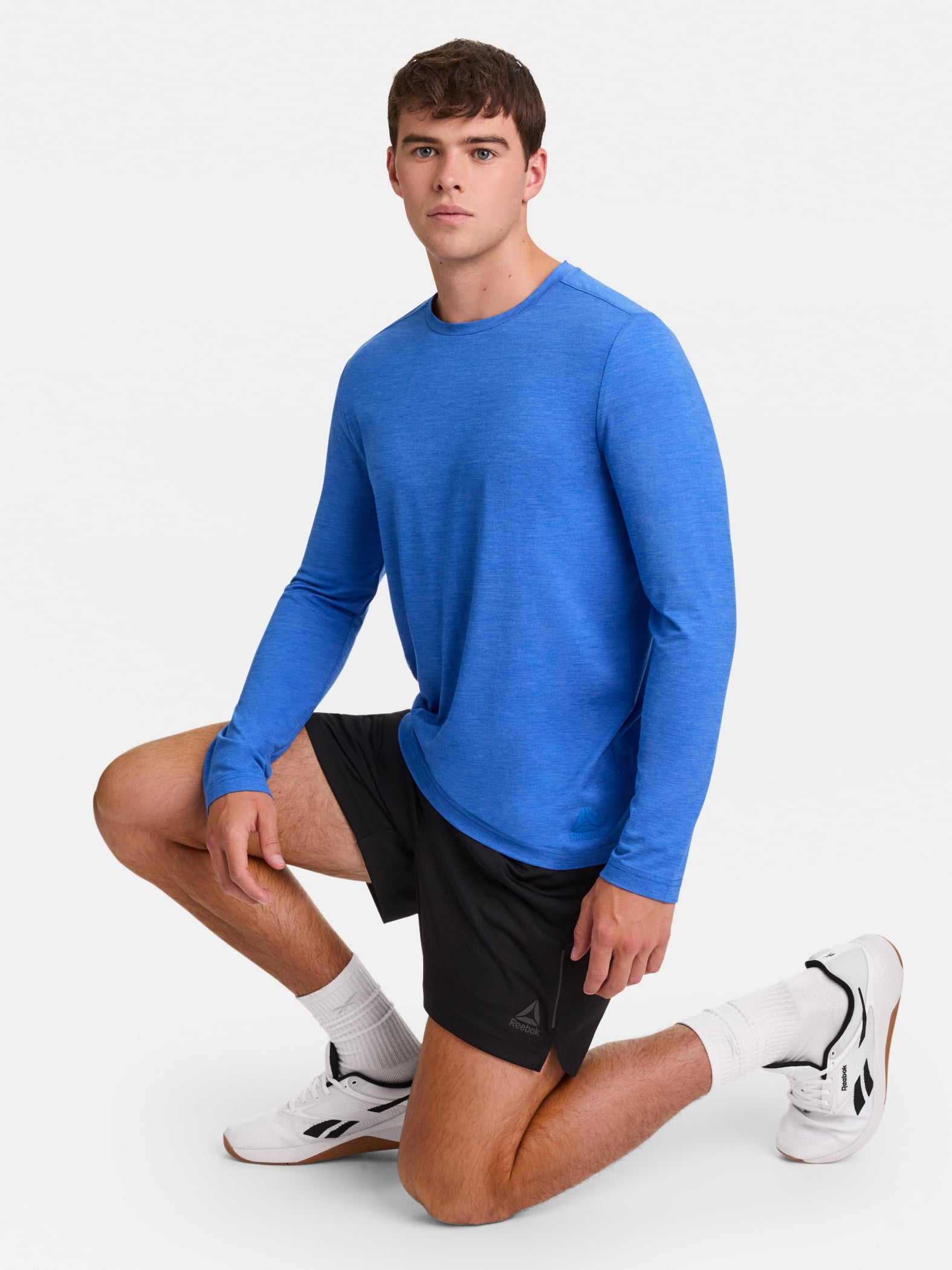 Reebok Men's and Big Men's Legacy Core Long Sleeve T-Shirt, Sizes XS-5XL