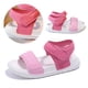 thumbnail image 5 of Toes Abiertos Zapatos Planos Sandalias para Verano Sin Deslizamiento Suela (34) Rojo, 5 of 9