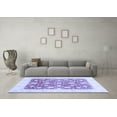 thumbnail image 3 of Ahgly Company Machine Washable Indoor Rectangle Abstract Blue Modern Area Rugs, 4' x 6', 3 of 4