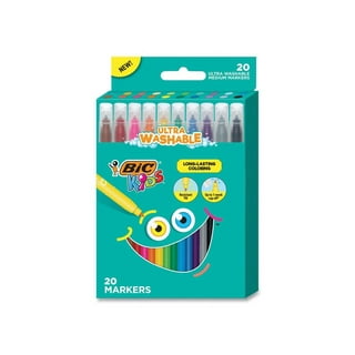 CrayolaBulk Ultra-Clean Washable Markers, Conical Tip, Blue 