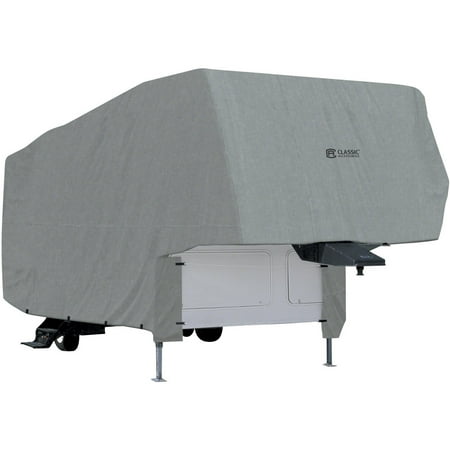 Classic Accessories OverDrive PolyPRO 1 5th Wheel Cover, Fits 20' - 41' RVs - Breathable and Water Repellant RV