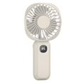 thumbnail image 4 of Hvmvliv Portable Fan Handheld Fan Digital Handheld Fan Usb Charging Outdoor Gifts Home Mini Fan White, 4 of 9