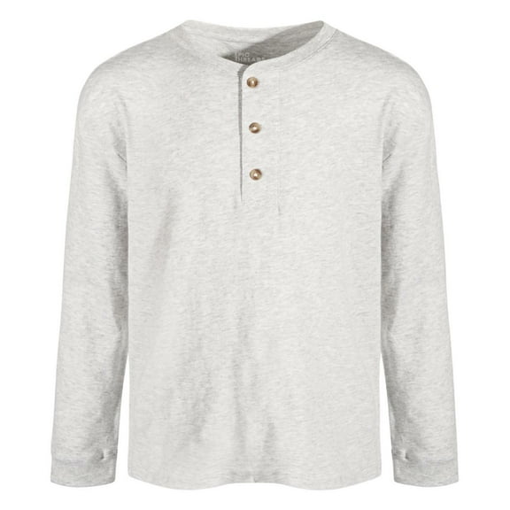 Epic Threads Toddler and Little Boys Solid Henley Shirt, Created for Macy's - Slate Heather