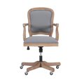 thumbnail image 4 of Faye Light Grey Office Chair, 4 of 9