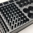 thumbnail image 3 of Removable Battery Tester Battery Organizer Storage Box Case Holder Slot Rack with for 98 PCS AA AAA 9V C D Type Battery (Black), 3 of 8